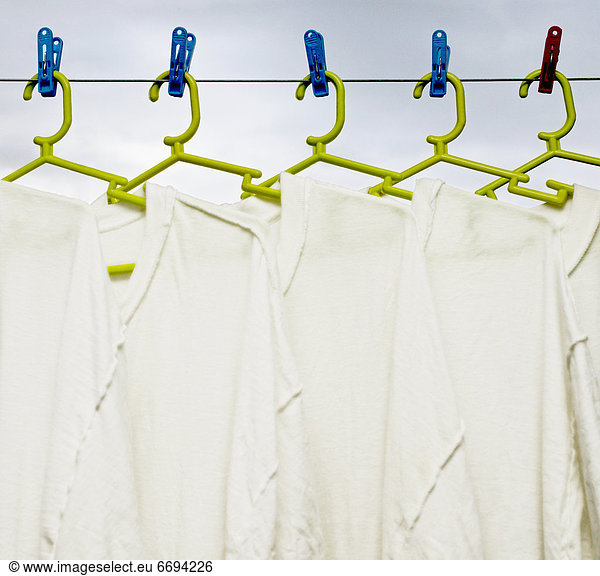 Shirts Hanging to Dry