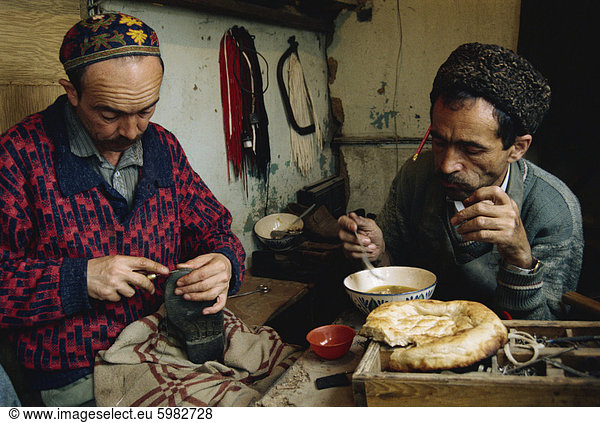 Shoemaker's workshop  Jewish community  Bukhara  Uzbekistan  Central Asia  Asia