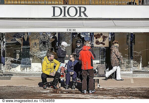 Shopping Mall  Dior  Courchevel  Savoie Department  France  Europe
