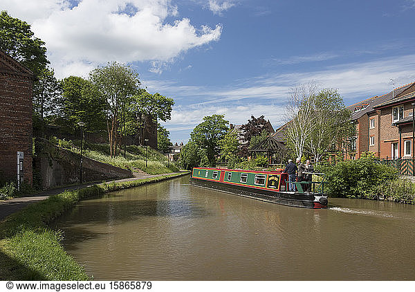 Shropshire Union Canal in Chester  Cheshire  England  United Kingdom  Europe