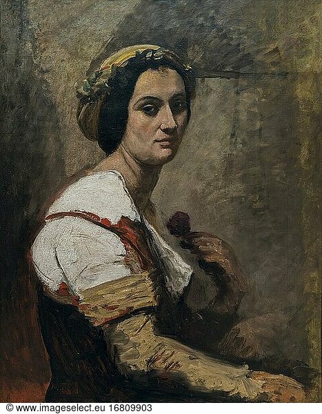 Sibylle  Camille Corot  circa 1870  Metropolitan Museum of Art  Manhattan  New York City  USA  North America.