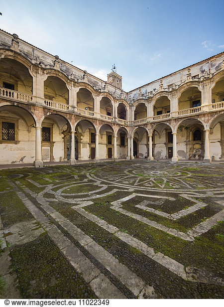 Sicily  Catania  Chiesa di San Francesco Borgia  courtyard