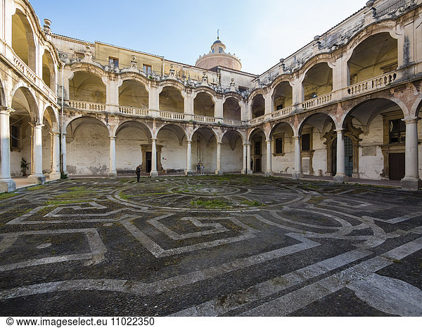 Sicily Catania Chiesa di San Francesco Borgia courtyard