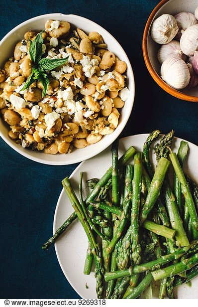 Side dishes with asparagus