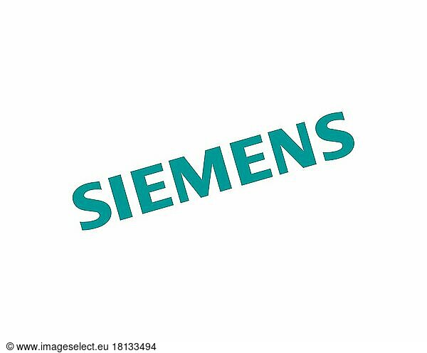 Siemens Technology  and Services Siemens Technology  and Services  gedrehtes Logo  Weißer Hintergrund