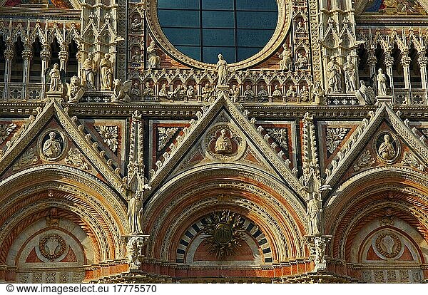 Siena  Dom  Kathedrale  Dom-Kathedrale  UNESCO-Weltkulturerbe  Toskana  Italien  Europa