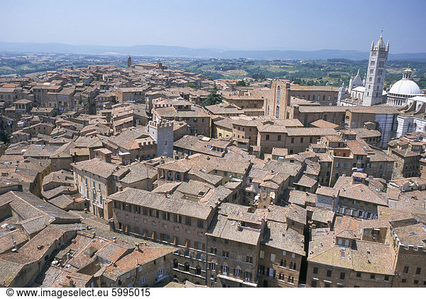 Siena UNESCO World Heritage Site Toskana Italien Europa