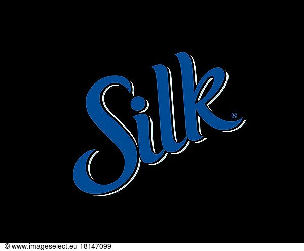 Silk brand  gedrehtes Logo  Schwarzer Hintergrund