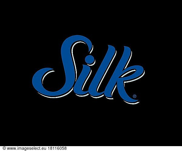 Silk brand  gedrehtes Logo  Schwarzer Hintergrund B
