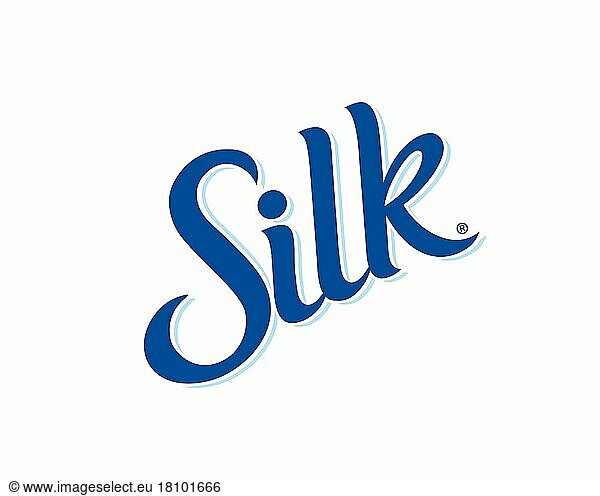 Silk brand  gedrehtes Logo  Weißer Hintergrund
