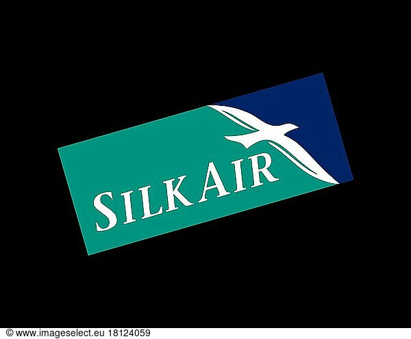 SilkAir  gedrehtes Logo  Schwarzer Hintergrund