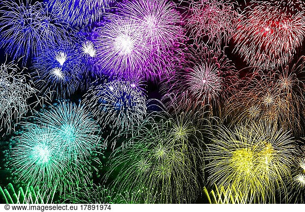 Silvester Feuerwerk Sylvester Neujahr Hintergrund bunt Neues Jahr Neuen Neu Hintergründe