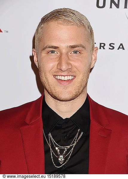 Singer Mike Posner arrives at Universal Music Group's 2016 GRAMMY After Party at The Theatre At The Ace Hotel on February 15  2016 in Los Angeles