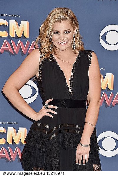 Singer-songwriter Lauren Alaina  winner of the New Female Vocalist of the Year award poses in the press room during the 53rd Academy of Country Music Awards at MGM Grand Garden Arena on April 15  2018 in Las Vegas  Nevada.