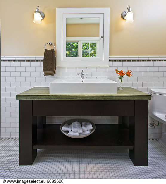 Sink In Modern Contemporary Bathroom