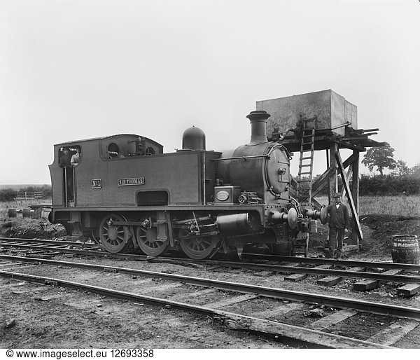 Sir Thomas  a Hudswell Clarke & Co 060 tank locomotive built in 1918  1919. Artist: Adolph Augustus Boucher.