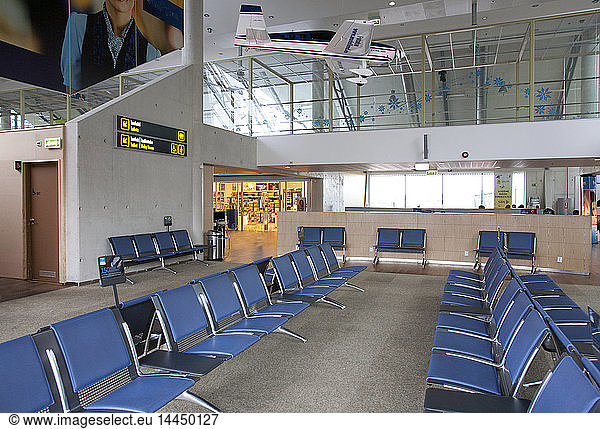 Sitting area in empty airport