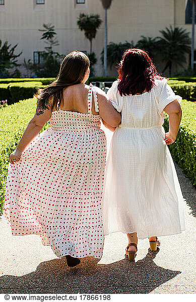 Size Inclusive Models Wearing Long Dresses in San Diego