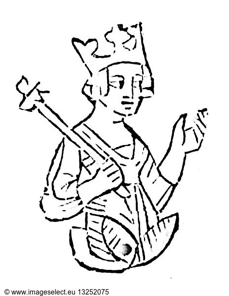 Sketch of Agnes of Austria