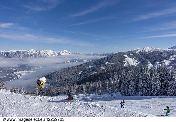 Ski area Planai  Schladming  Styria  Austria  Europe
