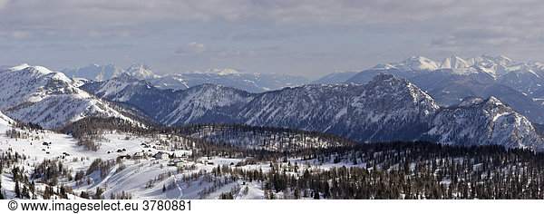 Ski area Tauplitz alp  Styria  Austria