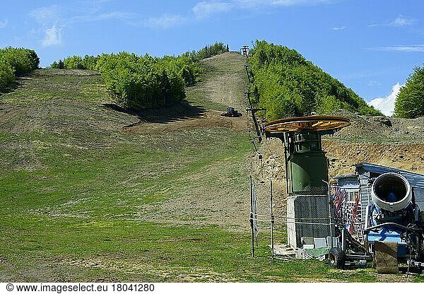 Ski lift and slope  Dardha  Ski resort  Gramoz Mountains  Korca district  Korça  Albania  Europe