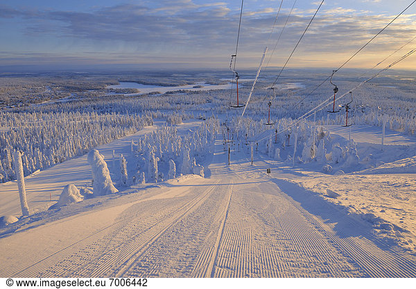 Ski Lift  Rukatunturi  Kuusamo  Northern Ostrobothnia  Finland
