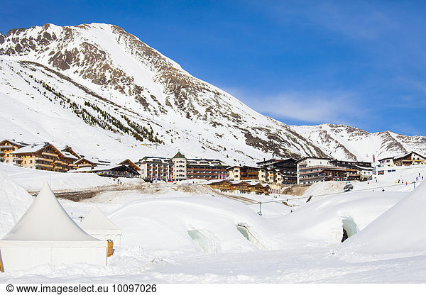 Ski region  Kühtai  Innsbruck  Tyrol  Austria  Europe