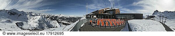 Ski Resort Fellhorn Kanzelwand Obersdorf Kleines Walsertal Panorama Germany