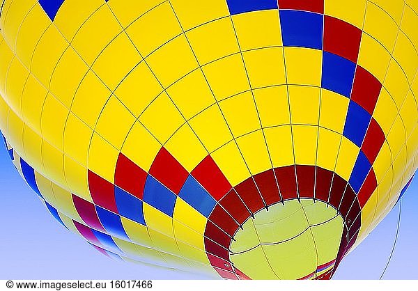 Skin of an ascending ballon closeup and in detail.