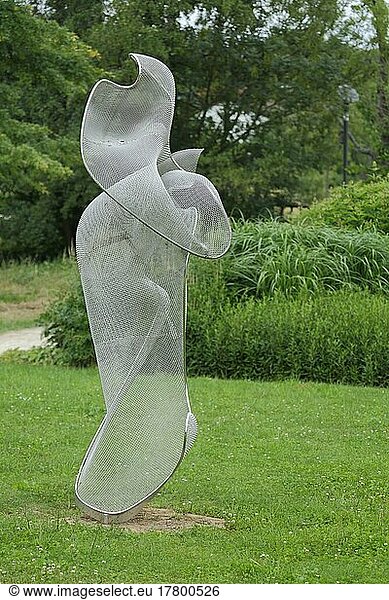 Skulptur Inside von Alex Anklam 2015 im Skulpturenpark in Eschborn  Taunus  Hessen  Deutschland  Europa