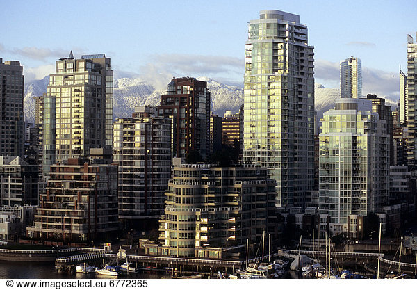 Skyline and False Creek,  Vancouver,  British Columbia