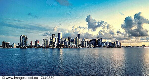 skyline Miami Florida usa sea beautiful