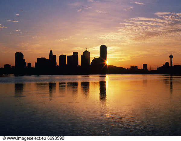 Skyline  Skylines  Morgendämmerung  Dallas