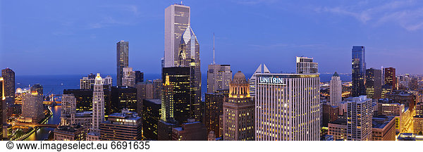 Skyline  Skylines  sehen  See  Chicago  Michigan