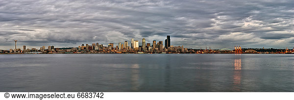 Skyline  Skylines  Wasser  Seattle