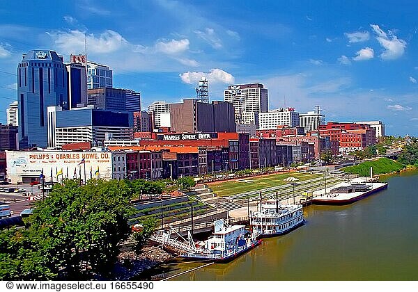 Skyline von Nashville  Tennessee.