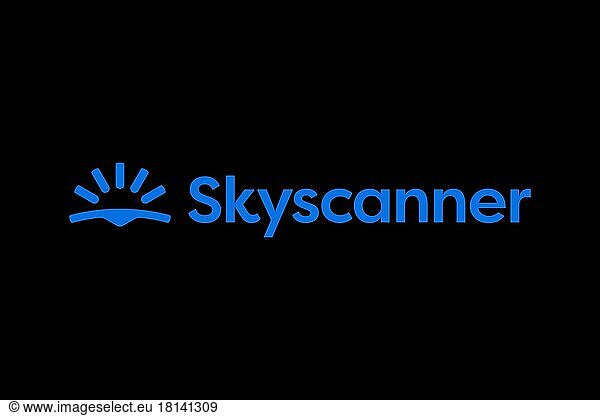 Skyscanner  Logo  Schwarzer Hintergrund