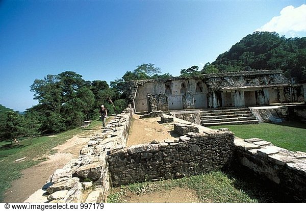 Slave´s Hof. Maya-Ruinen in Palenque. Chiapas. Mexiko