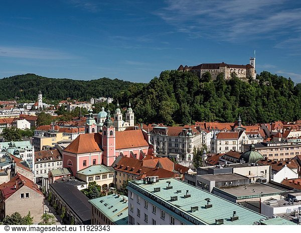 Slovenia Ljubljana Fortress Castel.