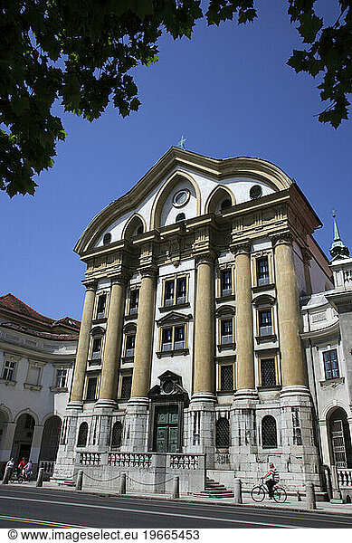 Slovenia. Ljubljana. Ursuline Church of the Holy Trinity.