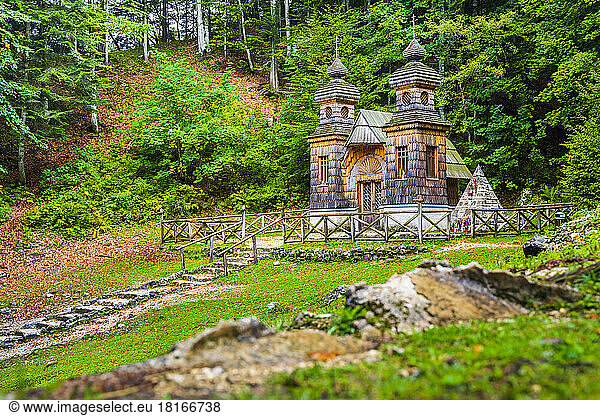 Slovenia  Russian Chapel on Vrsic Pass