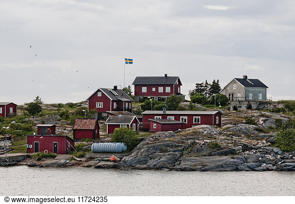 Small houses by sea