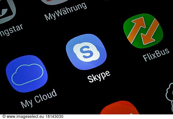 Smartphone  Display  App  Skype