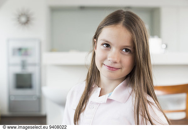Smiling brunette girl  portrait