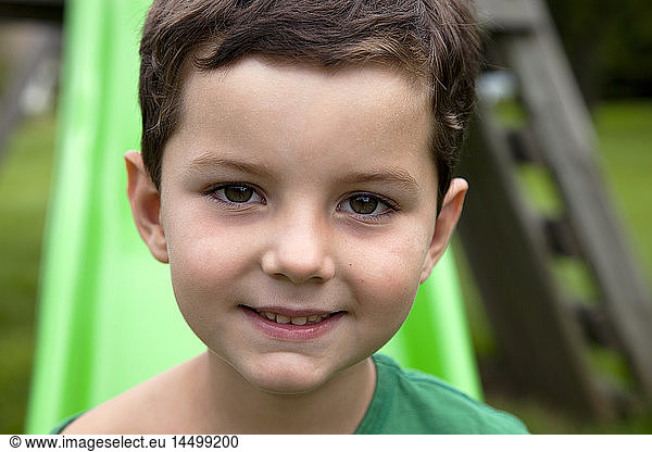 Smiling Young Boy Portrait