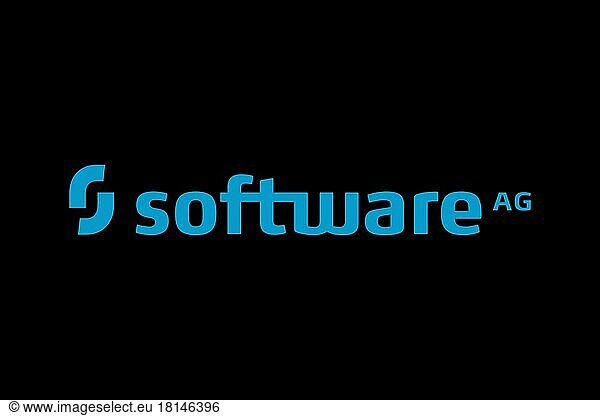 Software AG  Logo  Black background