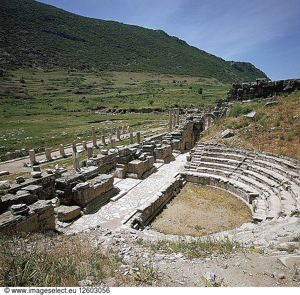 Sogenanntes Odeion in Ephesus  2. Jahrhundert. Künstler: Unbekannt