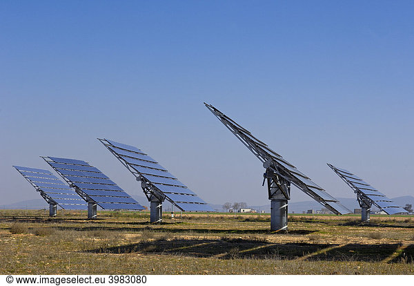 Solar power plant  Toledo province  Castile-La Mancha  Spain  Europe