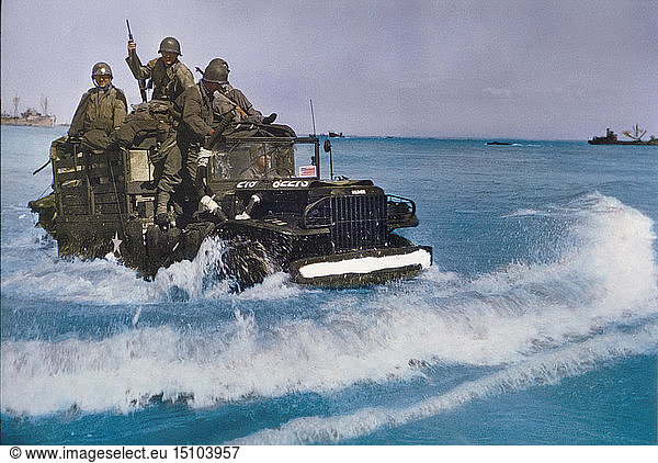 soldiers  truck  invasion  Normandy  World War II  WWII  war  France  historical
